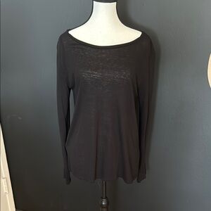 Rag & Bone Black Long Sleeve Top
